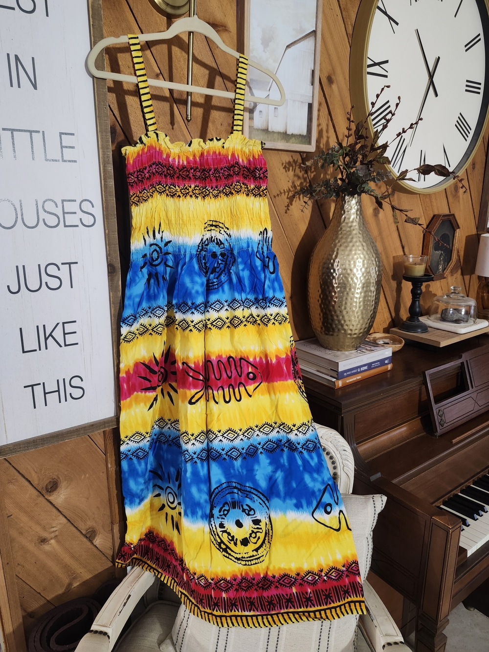 Beachy Tie-Dye Sundress Dress